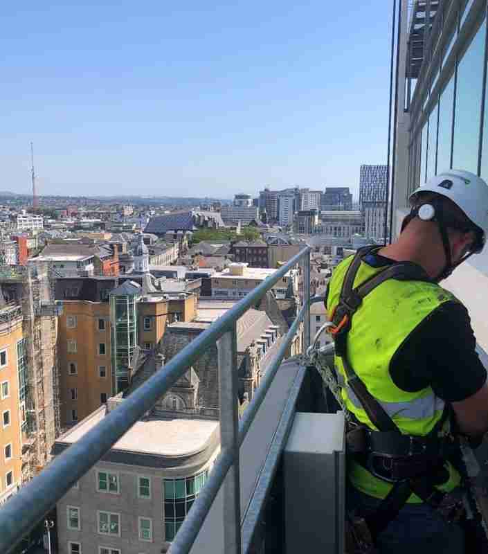 HMRC Cardiff extenal building cleaned